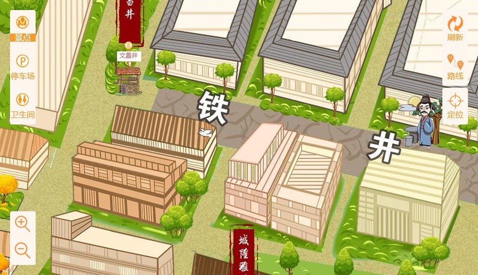 北关智慧景区：手绘地图与语音导览的完美融合